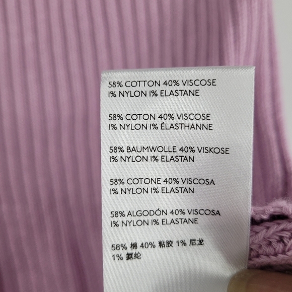 Free People Solid Gold Ribbed Mini Skirt Orchid Lilac - Picture 6 of 9